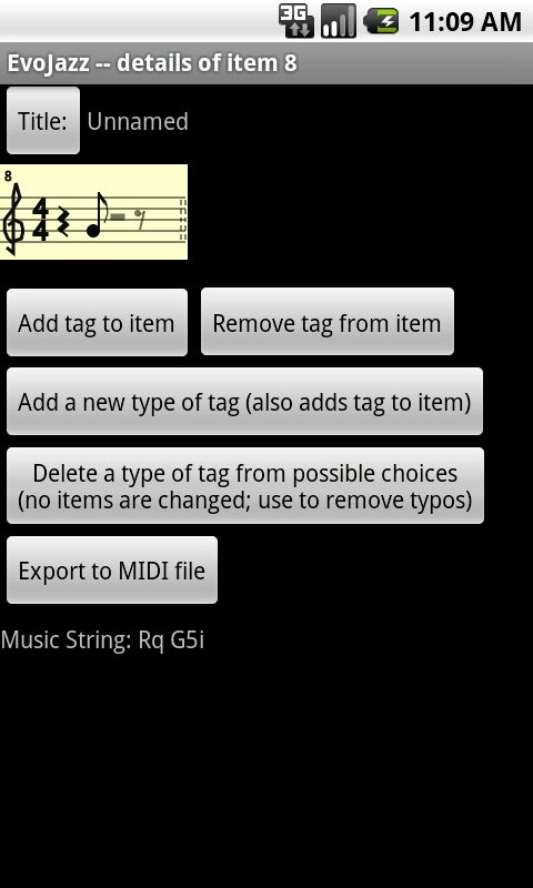 EvoJazz item details screenshot
